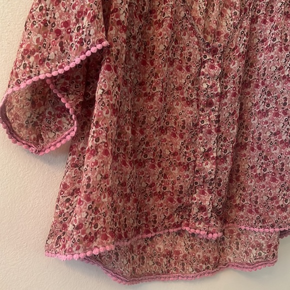 Transparent printed blouse - Picture 2 of 6